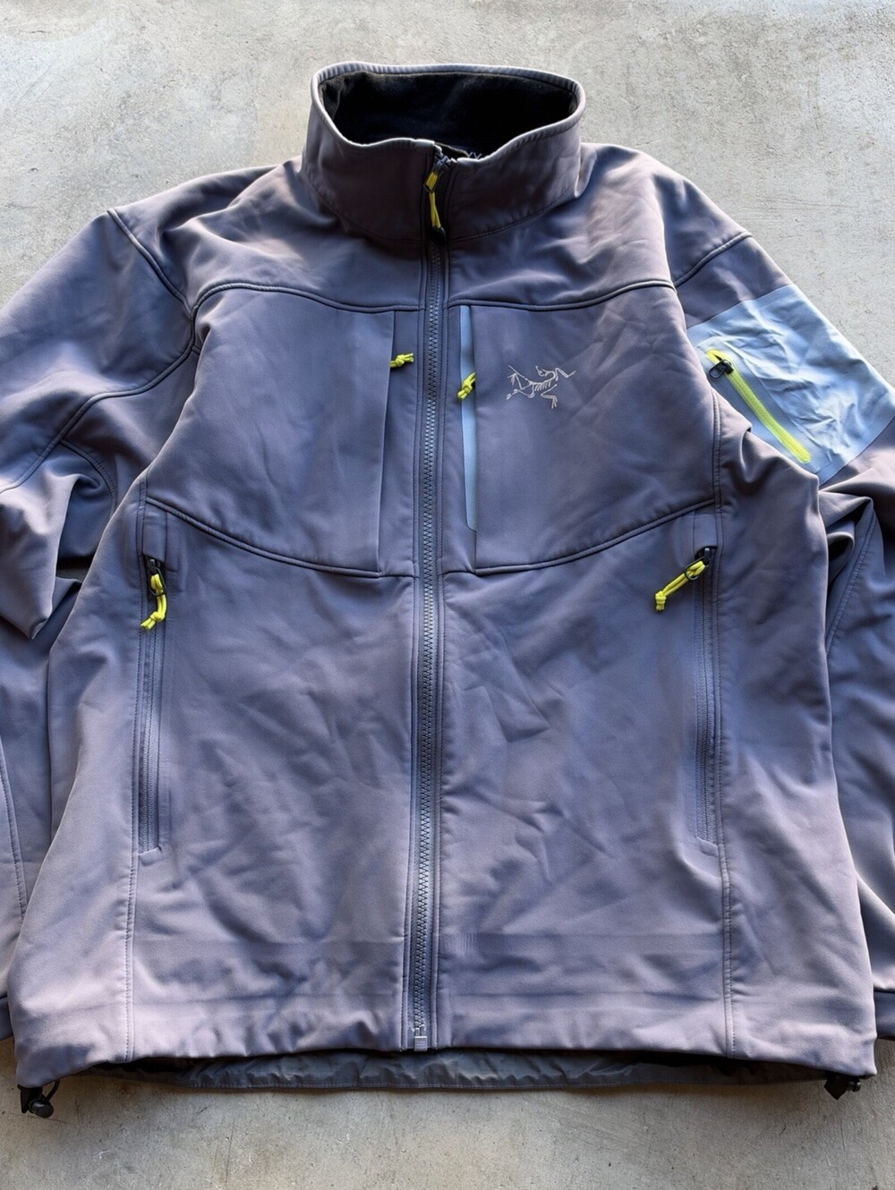 Arc'teryx GAMMA MX JACKET Gray Blue Size Medium Vtg